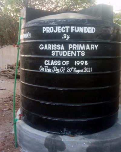 water tank at garissa primary